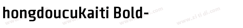hongdoucukaiti Bold字体转换